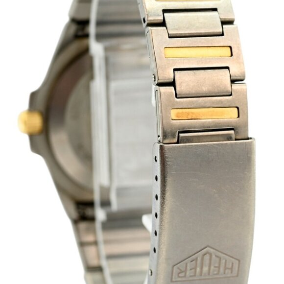Vintage 1980's Tag Heuer 34.5mm Men's 100M Titanium/ Gold Watch! Ref: 820.213/1! - Picture 6 of 9